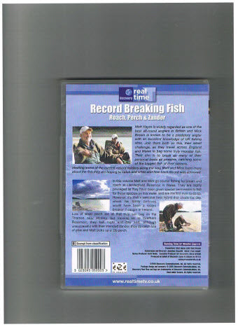 DVD - Record Breaking Fish -- Roach, Perch & Zander