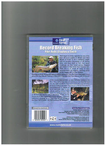 DVD - Record Breaking Fish -- Pike, Rudd, Grayling & Tench