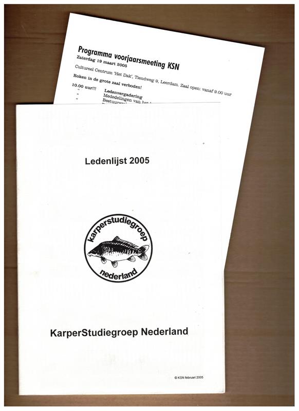 KSN ledenlijst 2005 + programma