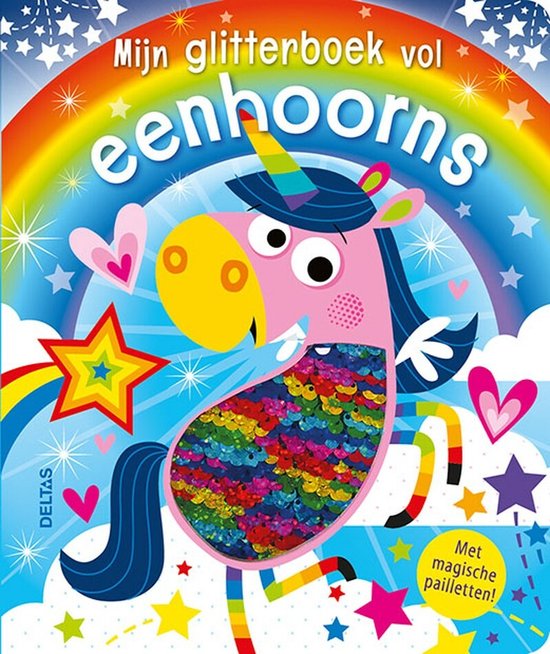 Mijn glitterboek vol eenhoorns  --  Met magische pailletten!