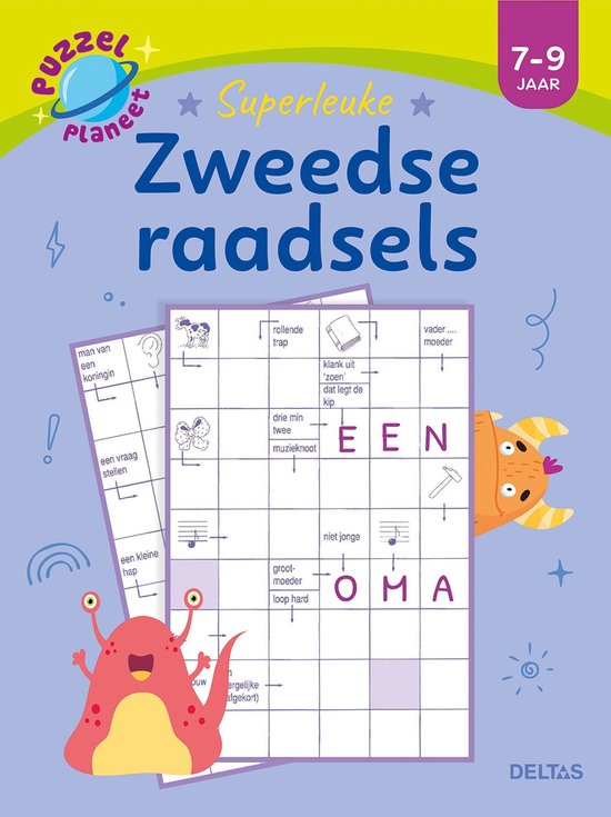 Puzzelplaneet - Superleuke zweedse raadsels 7-9 jaar