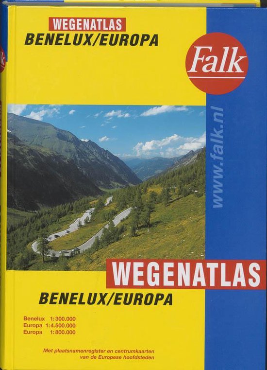 Benelux Europa wegenatlas Falk