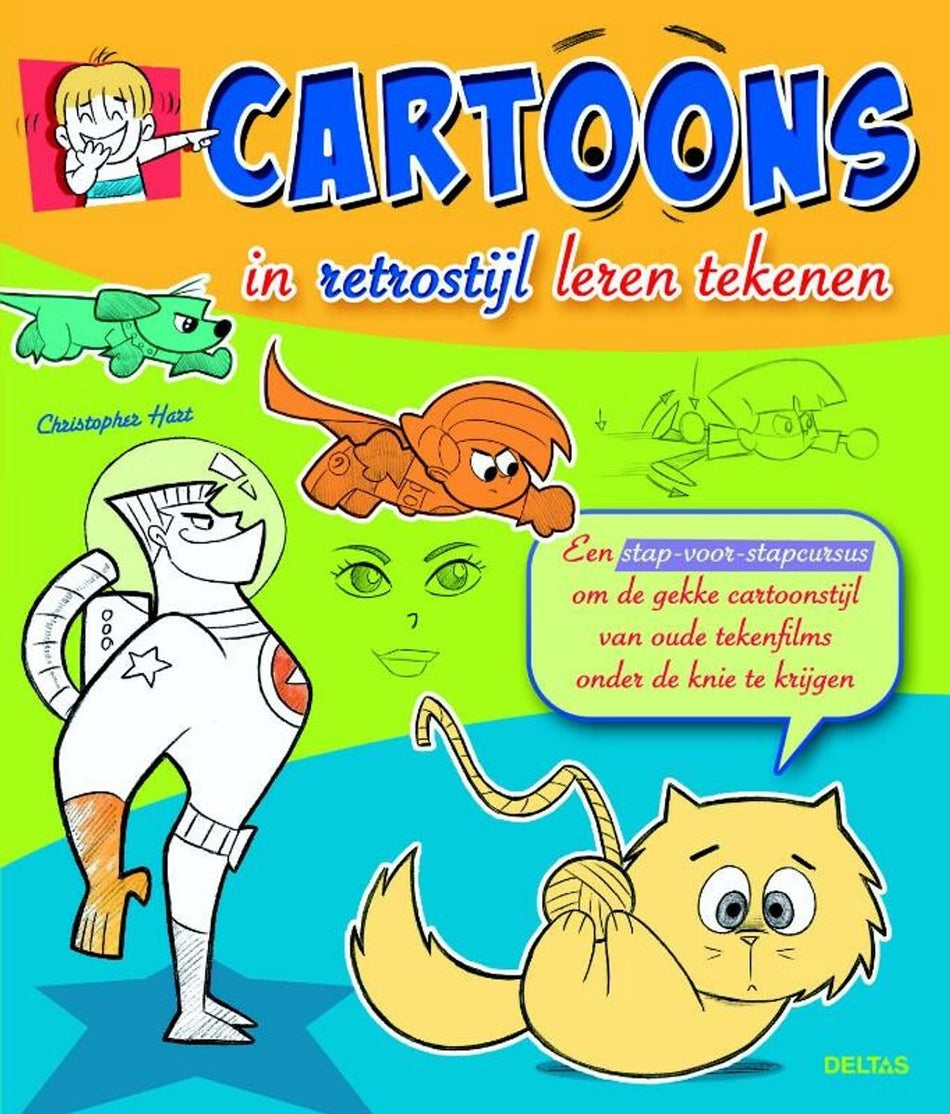 Cartoons in retrostijl leren tekenen