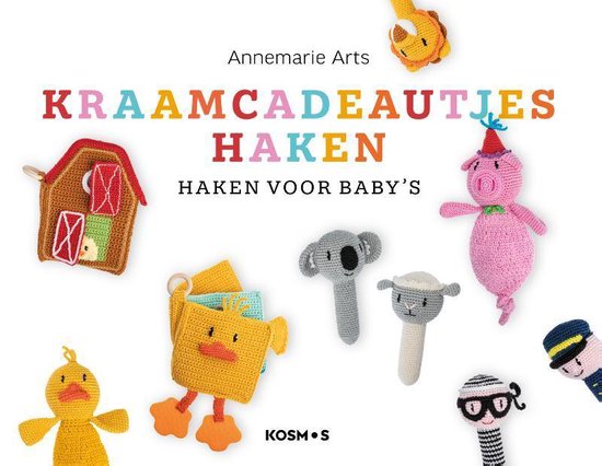Kraamcadeautjes haken  --  knuffeldoekjes en boekjes voor de baby