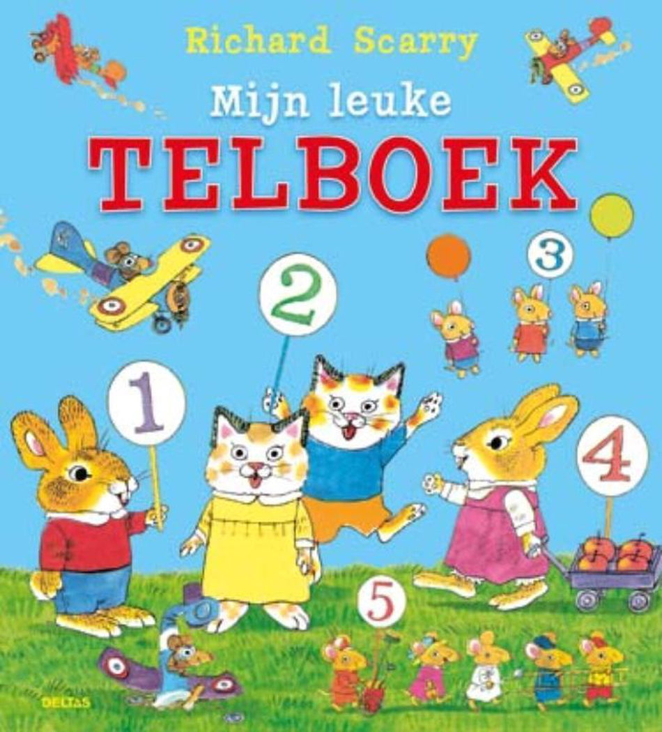 Mijn leuke telboek In dit superleuke telboek leer je de getallen van een tot en met twintig en de tientallen tot en met honderd kennen.
