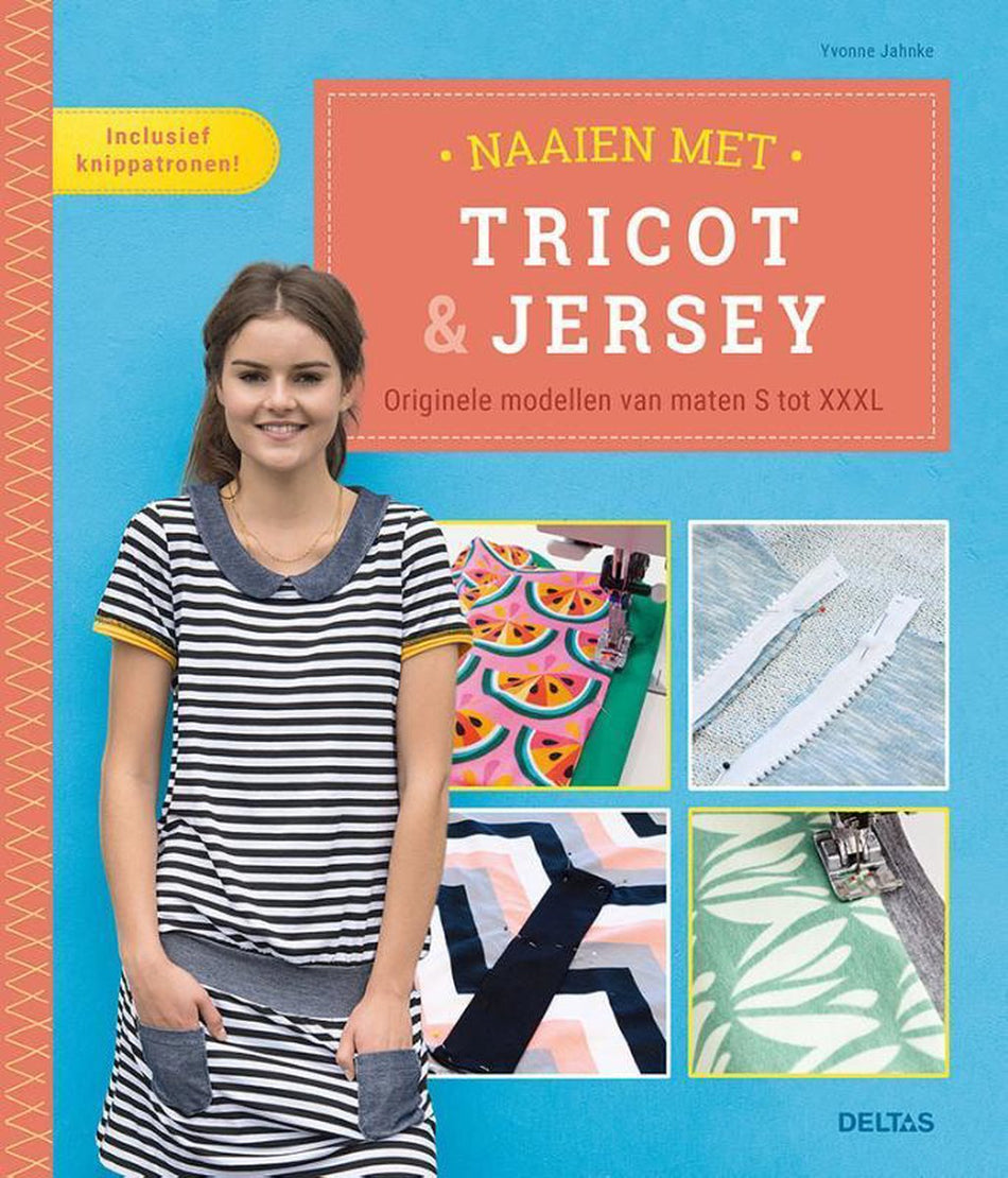 Naaien met tricot & jersey   --  Originele modellen van maten S tot XXXL