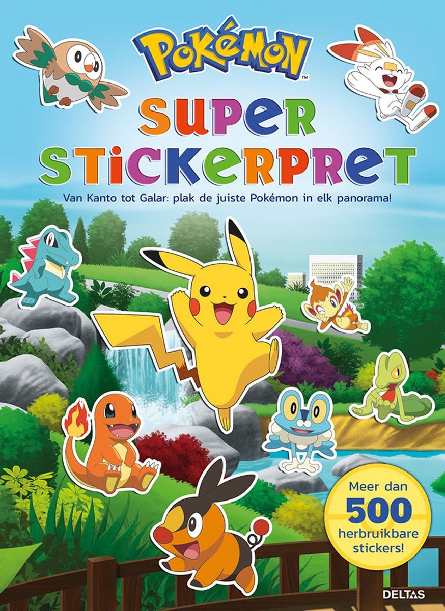 Pokémon Super Stickerpret  --   Van Kanto tot Galar : plak de juiste Pokémon in elk panorama!