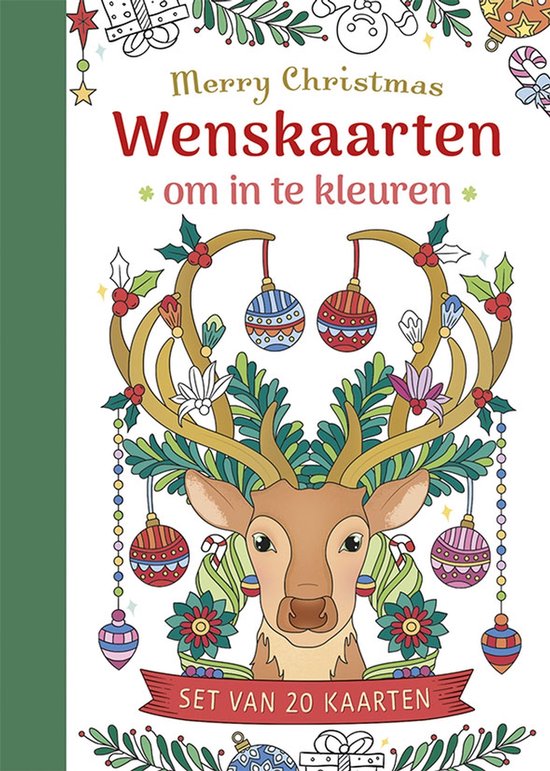 Wenskaarten om te kleuren kerst / Kerstkaarten