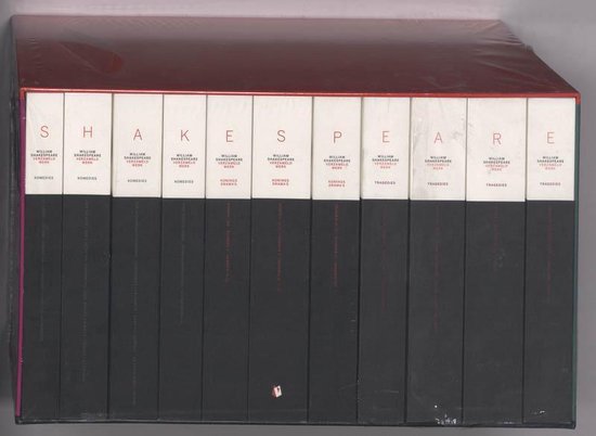 William Shakespeare  --  Verzameld werk , een monument -- 11 Delen In Cassette